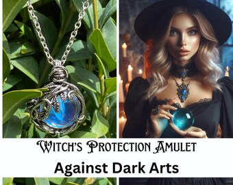 Protection Enchanted Amulet Against Dark Arts - Powerful Ritual Blessing Spell ~ Witch’s Mirror ~ Ritually Cleansed and Charged