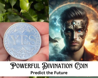 Enchanted Decision Making Coin - Blessed by Janus Spell ~ Powerful Spirit Lucky Charm ~ Talisman ~ Cleansed, and Charged Ritual