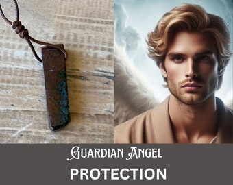 Amulette de protection d'ange gardien - Béni lors d'un rituel puissant ~ Rituellement purifié et chargé ~ Compatible LGBTQIA+ ~ Sort d'archange