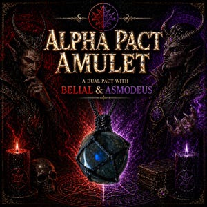 Amulet Paktu Alfa z Asmodeuszem i Belialem - Czarna Magia