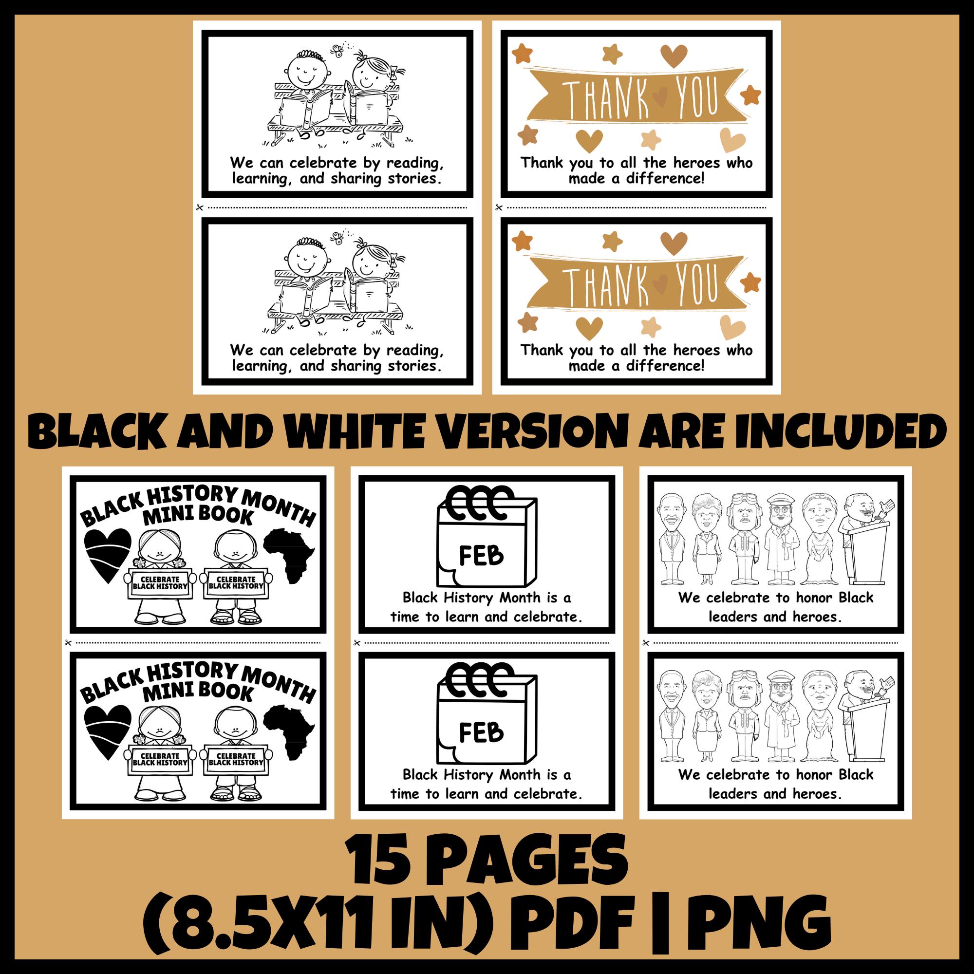Black History Month Mini Book for Early Readers | 15 Printable Pages ...