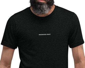 Memento Mori Shirt, Remember You Die Clothing, Memento Mori, Fitted Tshirt