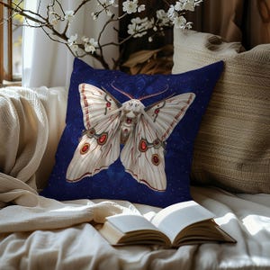 Alpha Centauri Moth Pillow: Decorative Living Room Cushion