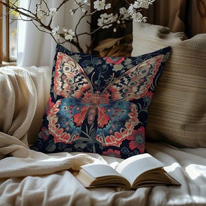 Enchanted Butterfly Pillow, Fine Weave Fabric Super Soft and Comfortable, Decorative Pillow, Living Room Decor, 16&quot; x 16&quot;