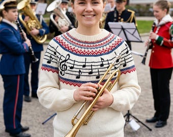 Marching band / Brass band sweater knitting pattern