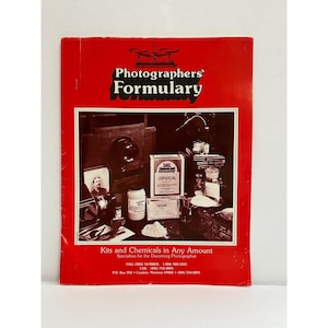 Vintage Photographers' Formulary Catalog Kits & Chemicals for Photography Camera