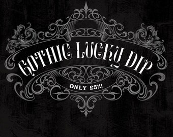 Gothic Mystery Lucky Dip Dark Surprises Await Gothic Lucky Dip Five Pound Lucky Dip Gothic Jewellery Gothic Gift Goth Lucky Dip