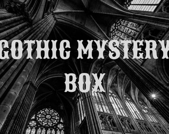 Shadows and Secrets: The Gothic Mystery Box Gothic Box Gothic Goodie Box Gothic Apparel Gothic Decor Gothic Plushie Gothic Gift Box