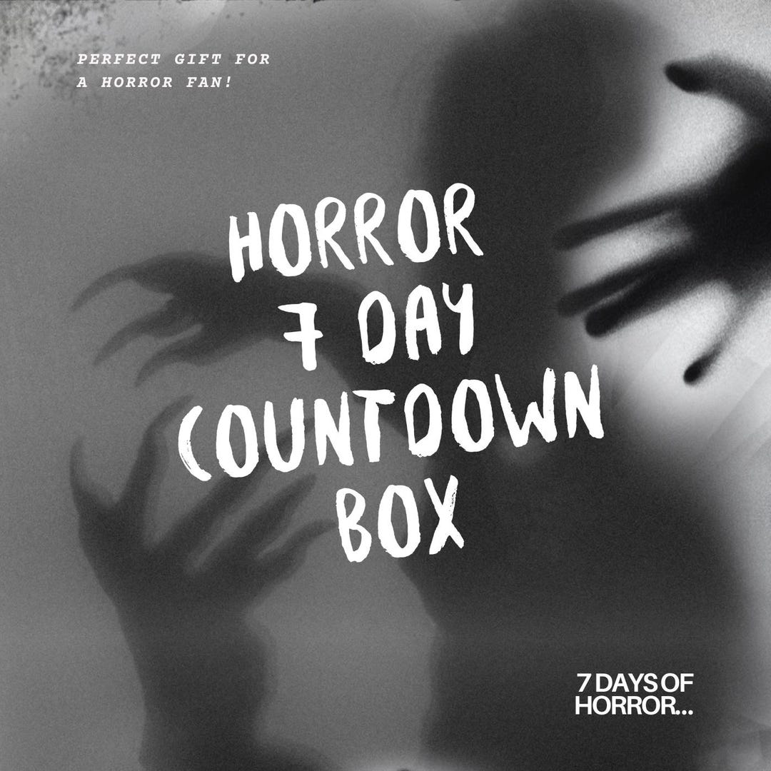 Horror Movie Themed 7 Day Countdown Box Horror Alternative Gift Horror ...