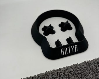 Customisable Skull Slow Pet Feeder with Name