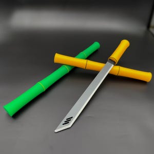 Bamboo Tanto, Samurai, Mini Katana, Katana Knife, 3D Printed Prop Toy