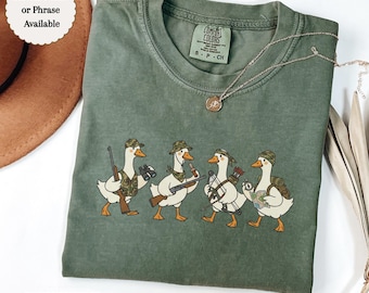 Silly Goose Hunter Shirt Comfort Colors, Funny Goose Hunting Tee, Outdoors Dad Gift, Lake Days Shirt, Custom Name or Phrase