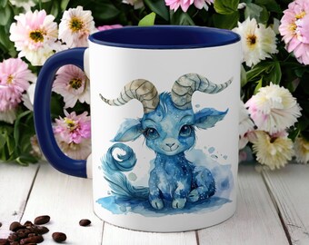 山羊座のマグカップとティースプーンセット｜野心的で信頼できる占星術