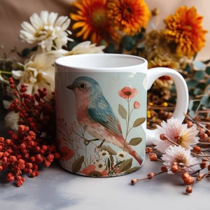 Bird Watching Coffee Cup, Cute Bird Mug, Best Gift for Bird Lover, Pet Bird Cup, Gift for Pet Bird Owner, Cute Animal Mug, Elegant Bird Cup