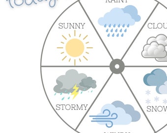 Printable Weather Wheel: Educational Homeschool Activity (Digital Download)