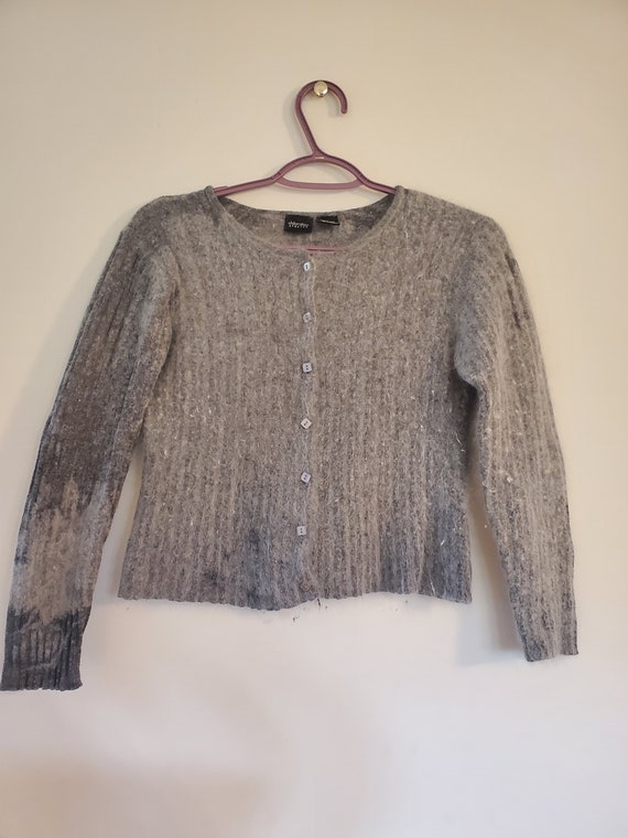 Vintage 2000s Angora Cardigan - image 1