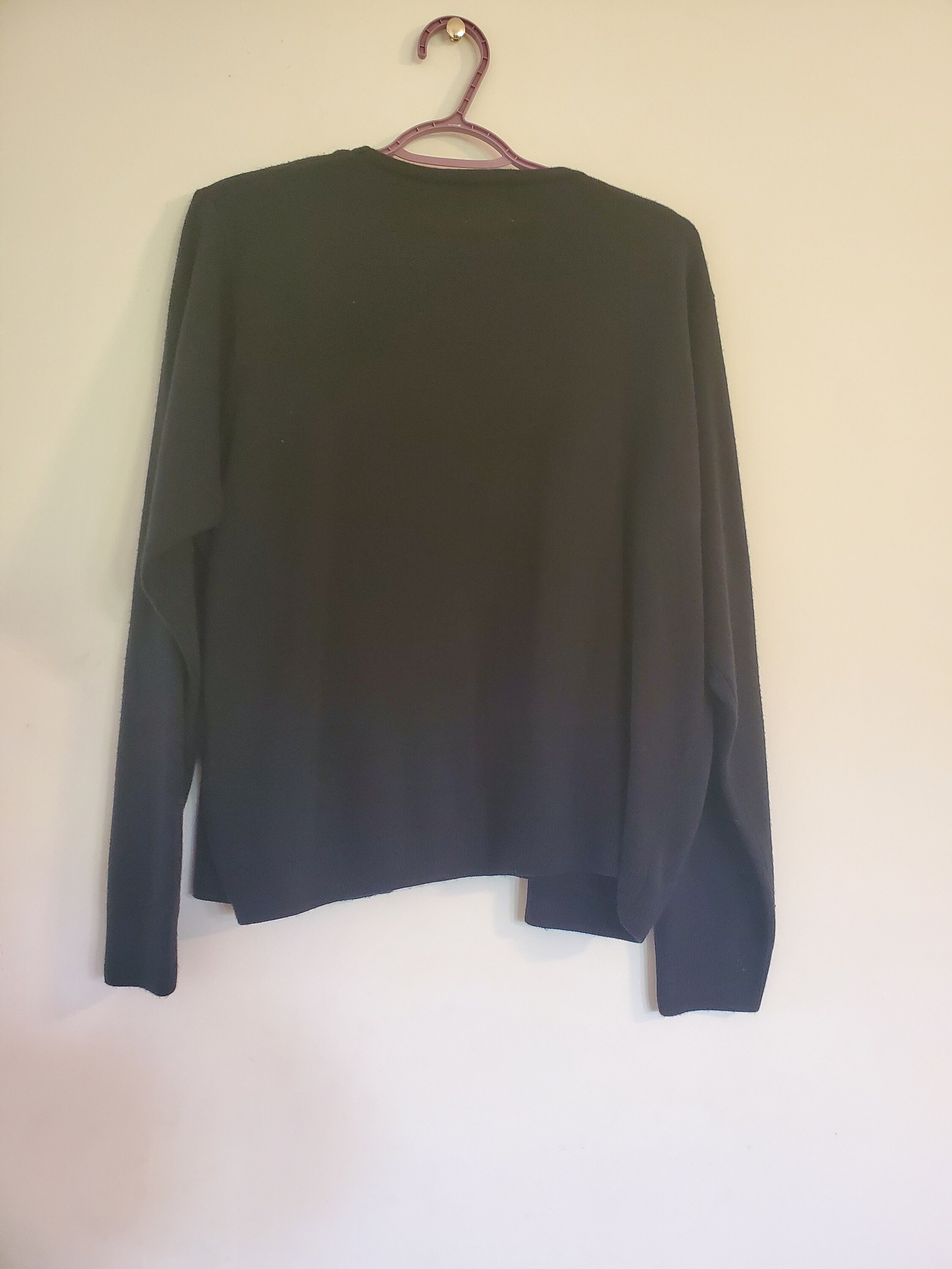 Vintage 2000s blue and grey striped cardigan top