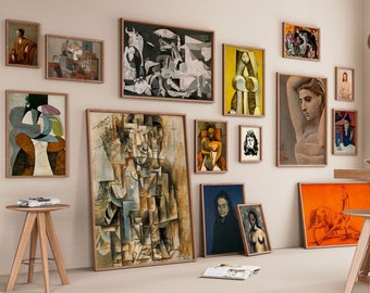 Mega pacchetto di oltre 300 stampe Pablo Picasso XX secolo Cubismo, Surrealismo, Capolavori Download istantaneo Opera d'arte stampabile Arte da parete di alta qualità