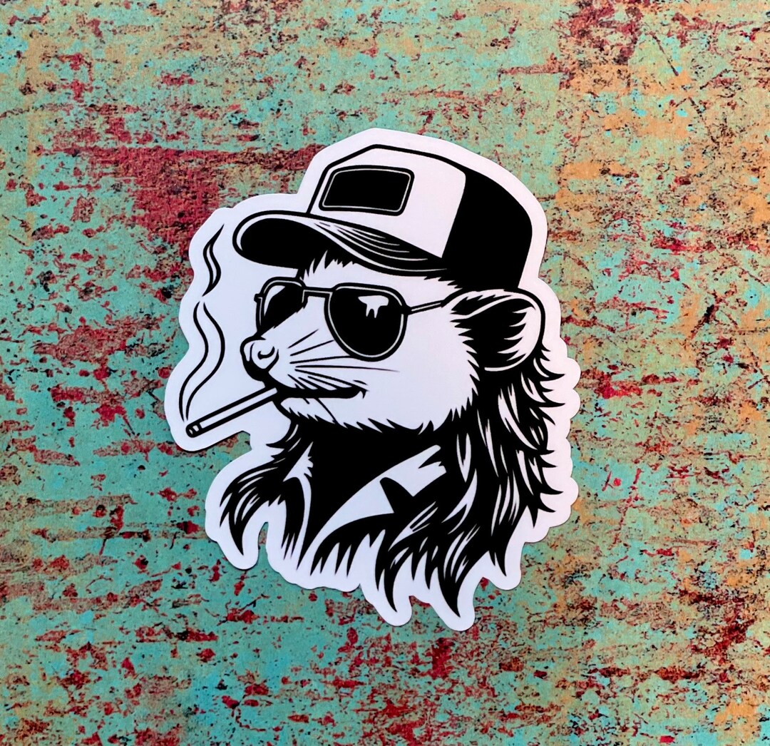 Redneck Opossum Waterproof Vinyl Sticker Decal - Etsy