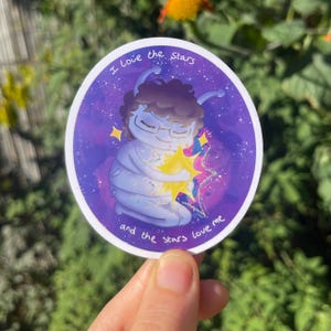 I love the Stars Space Alien-Bug Sticker