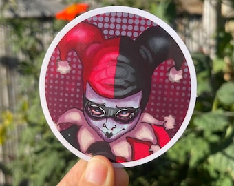 Harlequin Clown Sticker