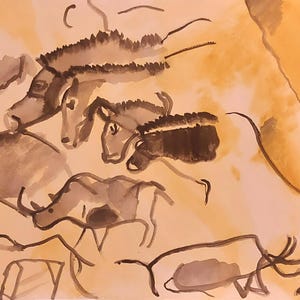 Chauvet Cave: Horses - Original Artwork