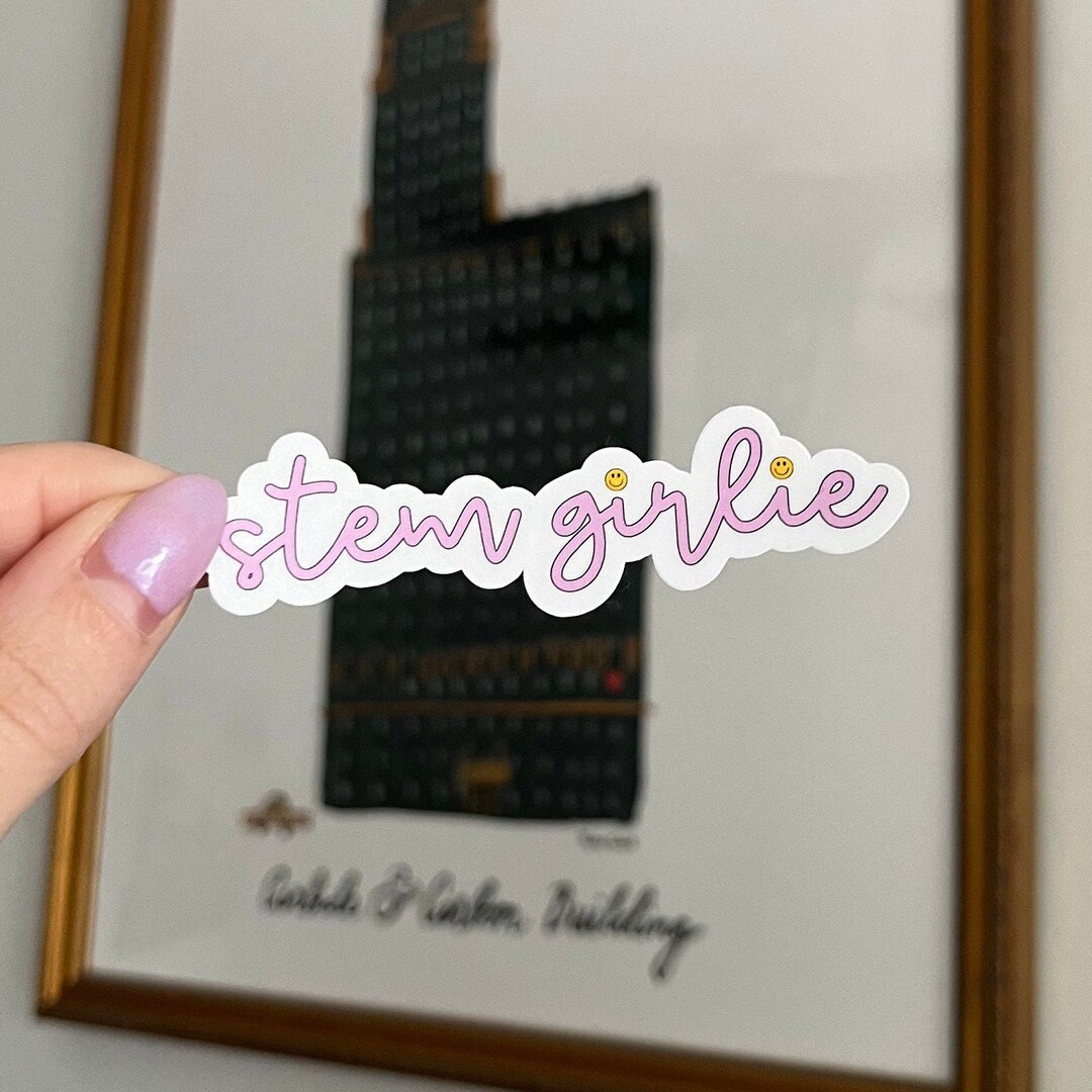 STEM Girlie Sticker, Science Sticker, Teacher Sticker, STEM Sticker ...
