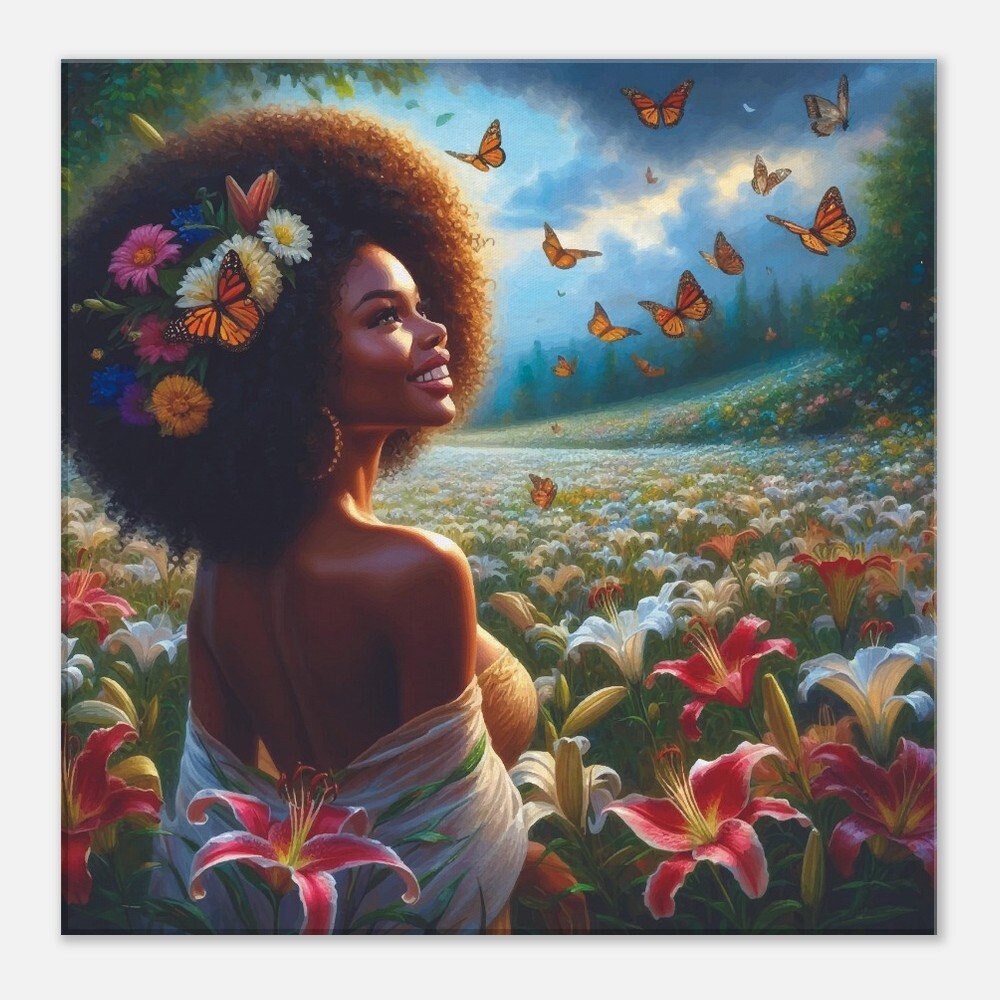 black-woman-art-african-woman-art-premium-canvas-print-african