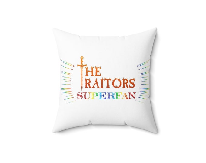 The Traitors Reality TV Show Square Pillow: Cozy Gift for All Reality TV Superfans!