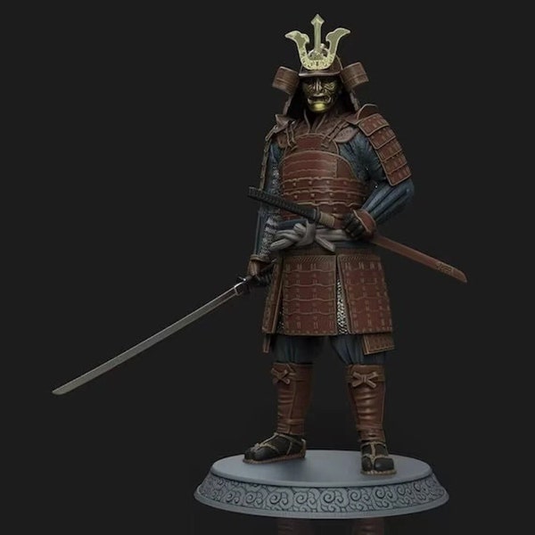 Samouraï Katana Ninja, Fichier STL pour Impression 3D, Figurines d'un Samourai, Personnages du Film, pour Impression 3D