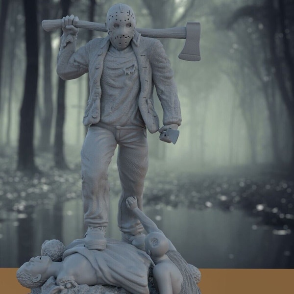 Jason Voorhees, STL file for 3D printing, Jason Voorhees figurine, Movie character, for 3D printing