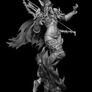 Statue Sylvanas Windrunner – World Of Warcraft, Résine, Occasion Comme Neuve