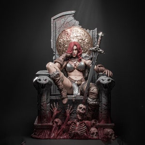 Red Sonja, Fichiers STL pour Impression 3D, Figurine Marvel, Personnages du Film Conan barbare, pour Impression 3D