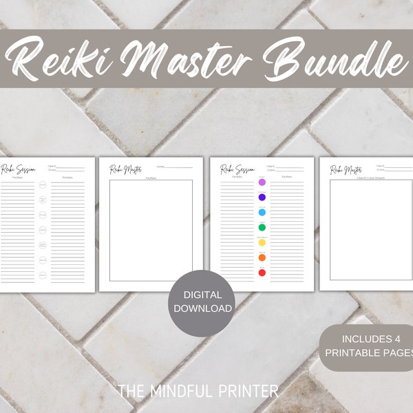 Reiki Master Healing Session Bundle, Reiki Master, Pendulum, Crystal Healing Meditation, Chakra Balance, Holistic Health, DIGITAL FILE