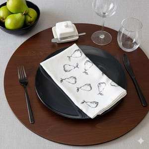 Slicing Into Sweetness Pear Napkin