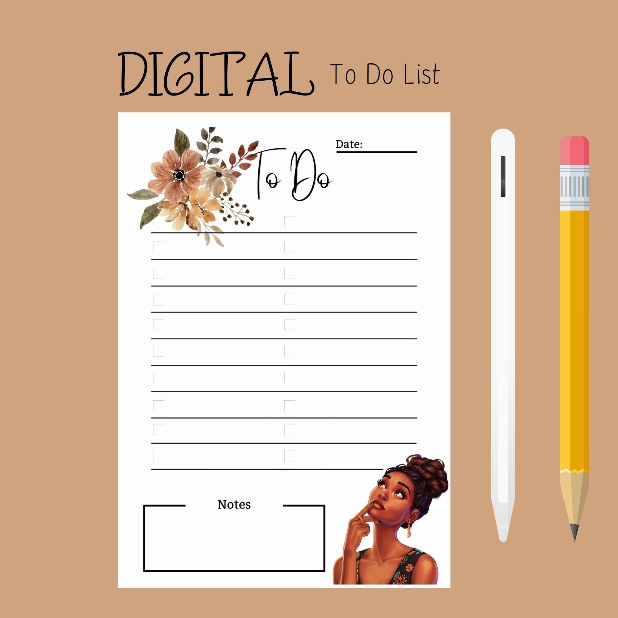 Printable to Do List Template | A4/a5/letter | Digital Template ...