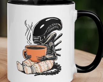 Alien Mug: Xenomorph Inspired Ceramic Coffee Cup - Etsy