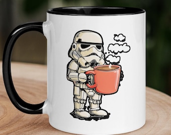 Stormtrooper-mok: op Star Wars geïnspireerde keramische koffiekop