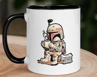 Boba Fett Coffee Mug: Star Wars Bounty Hunter Ceramic Mug