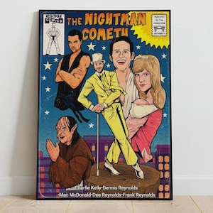 Always Sunny Nightman Cometh Poster: Philadelphia Comic Book Art