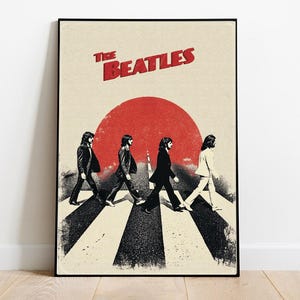 The Beatles Abbey Road Poster: Vintage Music Art Print