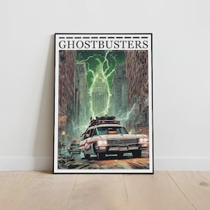 Ghostbusters poster, Ghostbusters print, A3, A4, A5, Comic Book Poster, Movie Poster