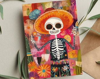 Mexico Fiesta Birthday Card: Colorful Travel Greeting Card