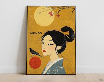 Mulan Art Print, Comic Book Poster