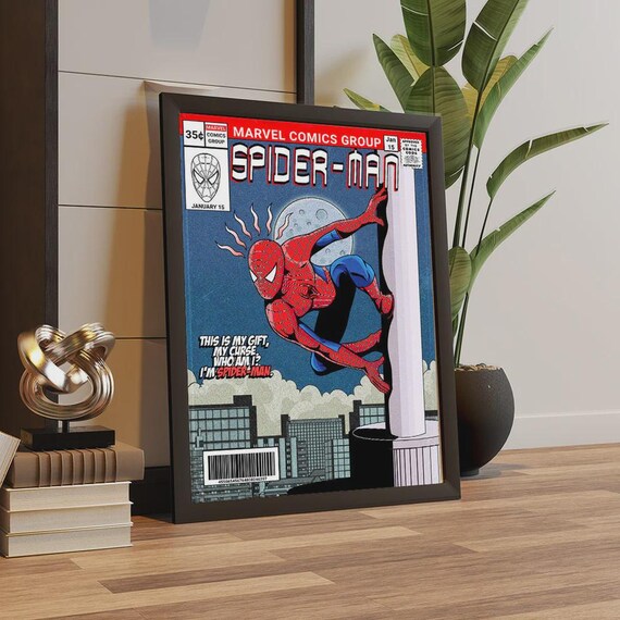 ヴィンテージ スパイダーマン コミックブック ポスター、トビー