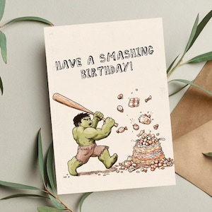 Hulk Birthday Card • Avengers Birthday Card • Hulk Card • Funny Birthday Card • Birthday cards • Bruce Banner Birthday Card