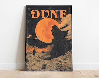Dune Poster, Timothee Chalamet Poster, Dune Print, A1, A2, A3, A4, A5, Comic Book Poster, Dune Messiah, Dune Book Poster
