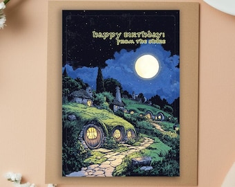 Carte d'anniversaire Le Seigneur des anneaux : La Comté, cadeau amusant Gollum