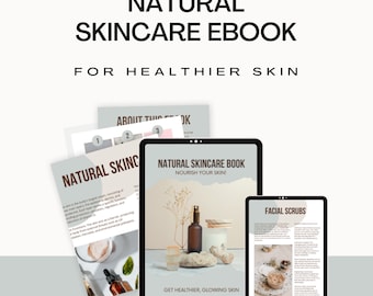 DIY Natural Skincare Recipe eBook | Organic Ingredients Guide | Skincare Remedies | Digital Ebook | Health And Beauty