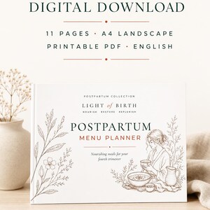 Postpartum Meal Planner Printable